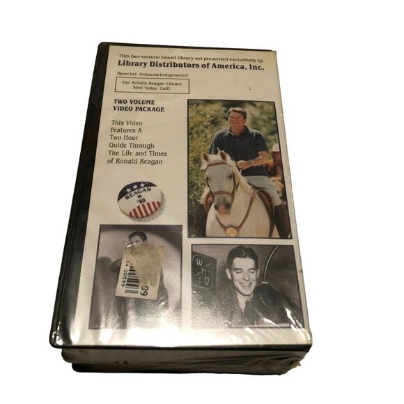New Sealed The Life & Times of Ronald Reagan 2 Volume VHS Tape Set President USA - Picture 3 of 3